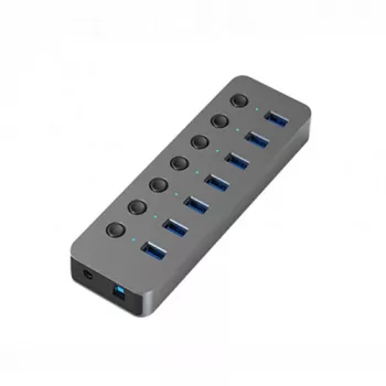 Sovitin USB A 3.0 – 7 x USB 3.0 kytkimillä