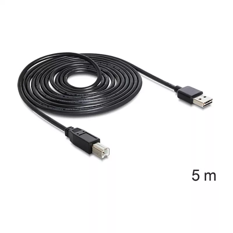 USB-kaapeli DeLOCK 85553 USB 2.0 5 m USB A USB B musta