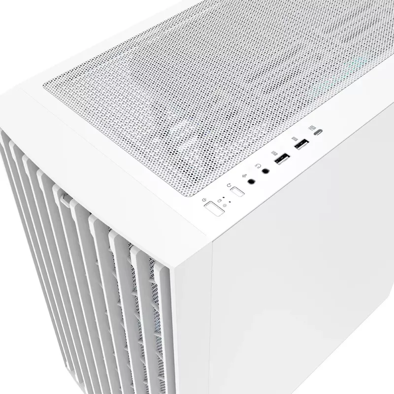 MODECOM BREEZE ARGB Flow MIDI PC-kotelo, ATX, USB 3.0 ×2 + USB-C, valkoinen