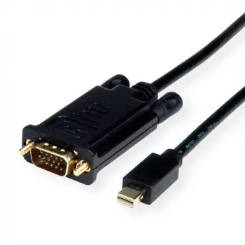 ROLINE 11.04.5976 videokaapeliadapteri 1,5 m Mini DisplayPort VGA (D-Sub) musta (11.04.5976)