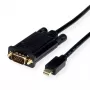 ROLINE 11.04.5976 videokaapeliadapteri 1,5 m Mini DisplayPort VGA (D-Sub) musta (11.04.5976)