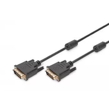 ASSMANN näyttökaapeli DVI St/St 3m Dual Link 2 ferriittiydin liitäntäkaapeli K8 bulk 24+1 (AK-320101-030-S)
