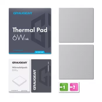 Lämpötyyny GrauGear G-TMP-6W 100×100×1 mm, lämmönjohtavuus 6 W/m·K