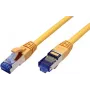 Value 21.99.1934 RJ45-verkkokaapeli, patch-kaapeli CAT 6a S/FTP 0,30 m keltainen 1 kpl