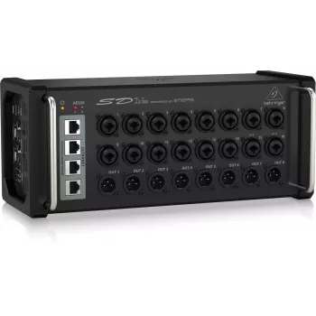 Stagebox Behringer SD16 musta metalli