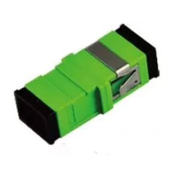 Extralink SC/APC-adapteri, single mode, simplex, ei laippaa, vihreä