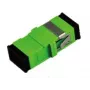 Extralink SC/APC-adapteri, single mode, simplex, ei laippaa, vihreä