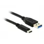 USB-kaapeli DeLOCK 0,5 m USB3.1-C/USB3.1-A