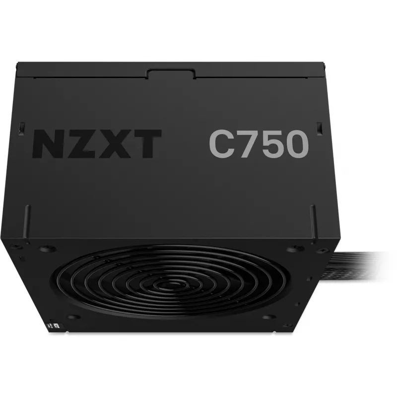 Virtalähde NZXT C750 Bronze 750 W, 24-pin ATX, 80 PLUS Bronze, 120 mm tuuletin, musta