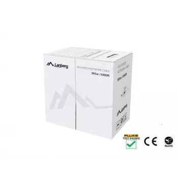 Verkkokaapeli Lanberg LCU5-12CU-0305-B U/UTP Cat5e 305 m sininen