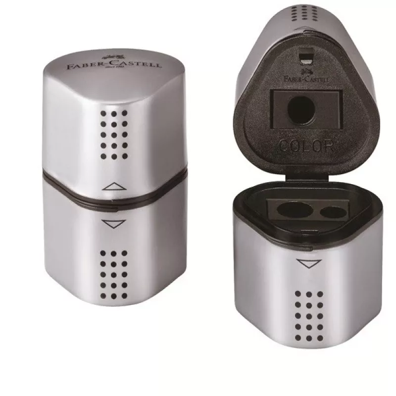 Manuaalinen kynänteroitin Faber-Castell Grip 2001 hopea