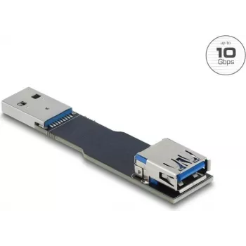 Sukupuolenvaihtaja-adapterikaapeli DELOCK 67420 — USB Type-A – Type-A, musta