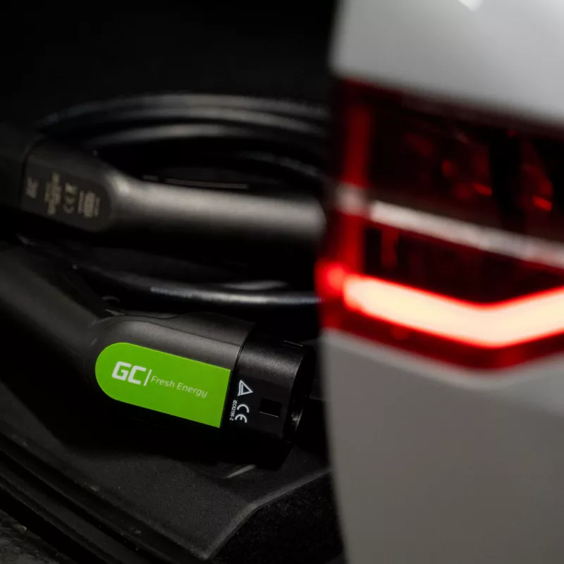 Sähköauton latauskaapeli Green Cell EV13 musta Type 2 5m