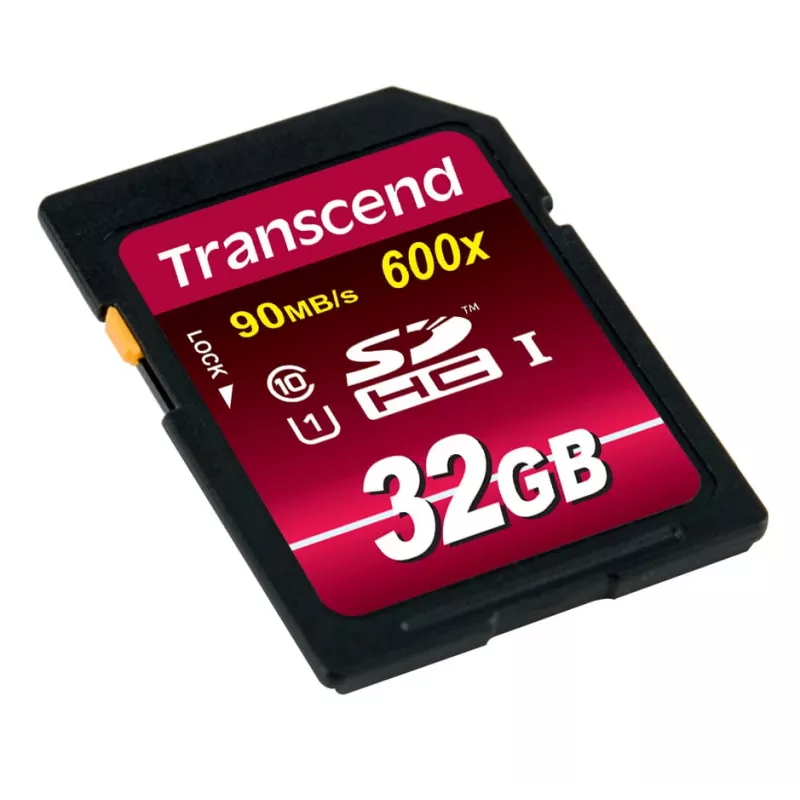 Flash-muisti Transcend 32 GB SDHC UHS-I 600x TS32GSDHC10U1