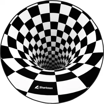 Sharkoon SKILLER SFM12 3D Vortex pelituolin alusmatto, 120 cm, musta/valkoinen