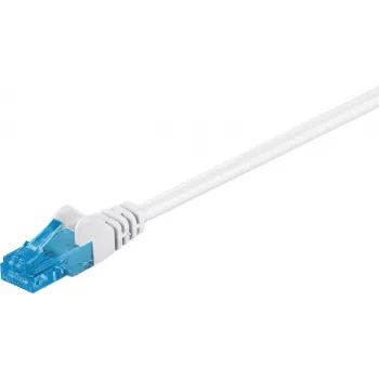 Goobay CAT 6a -verkkokaapeli, U/UTP, valkoinen, 15 m - LSZH halogeeniton, kupari (59831)