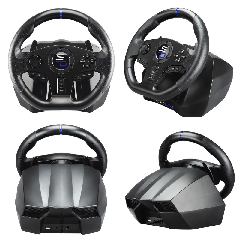 Ratti + polkimet Subsonic SV750 musta 270° kierto USB