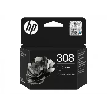 HP 308 musta alkuperäinen mustekasetti