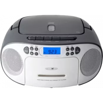 Reflexion RCR2260 kannettava CD-boombox, valkoinen/harmaa