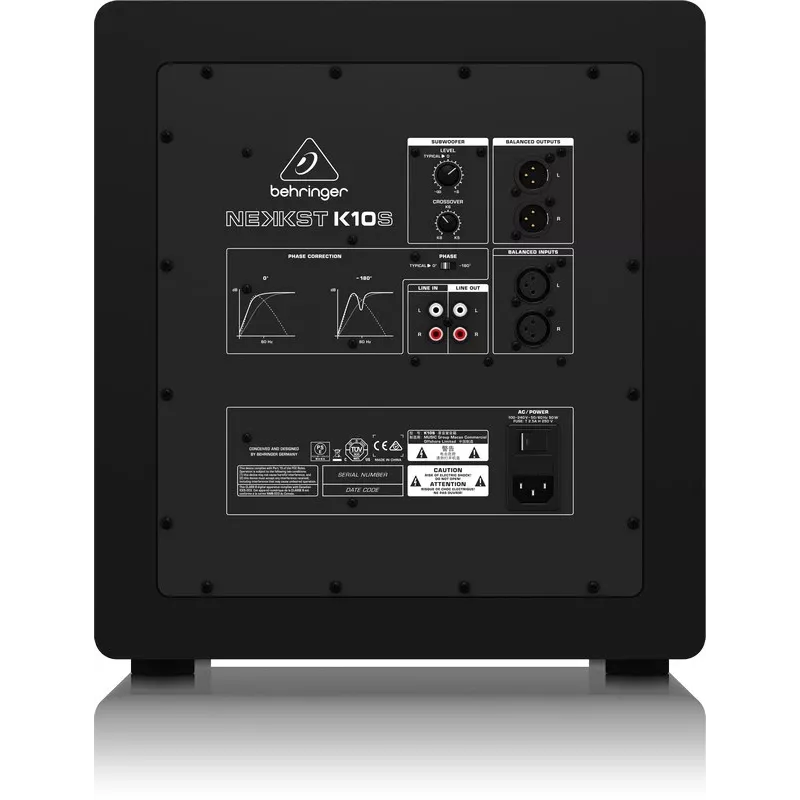 Behringer K10S musta aktiivinen subwoofer