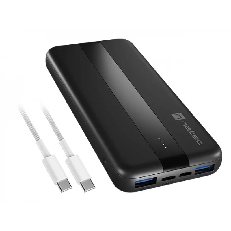 NATEC TREVI SLIM Q V2 litiumpolymeeri (LiPo) 10000 mAh musta