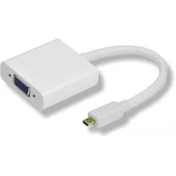 Microconnect HDMIDVGA videokaapelisovitin 0,25 m HDMI tyyppi D (Micro) VGA (D-Sub) valkoinen