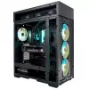 InWin Modfree Deluxe Big-Tower karkaistu lasi - musta