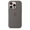 Apple iPhone 16 Pro -silikonikotelo MagSafe-yhteensopiva - kiviharmaa