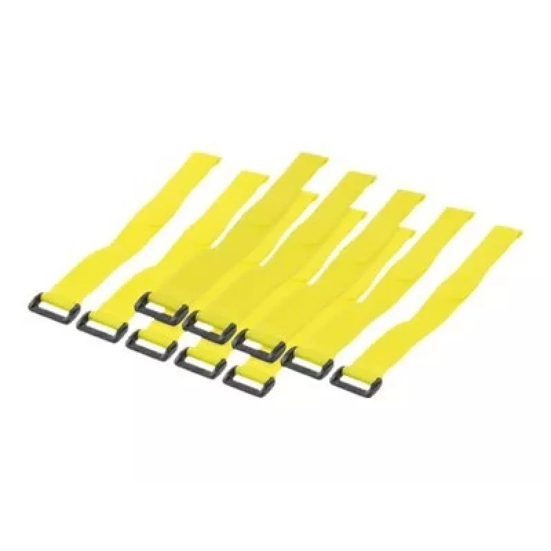 LogiLink - kaapeliside - 30 cm - keltainen (10 kpl:n pakkaus)