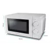 Esperanza ESTOFADO EKO011W perusmikroaaltouuni, pöytämalli, 20 l, 700 W, 5 tehotasoa, 24,5 cm pyörivä lautanen, valkoinen