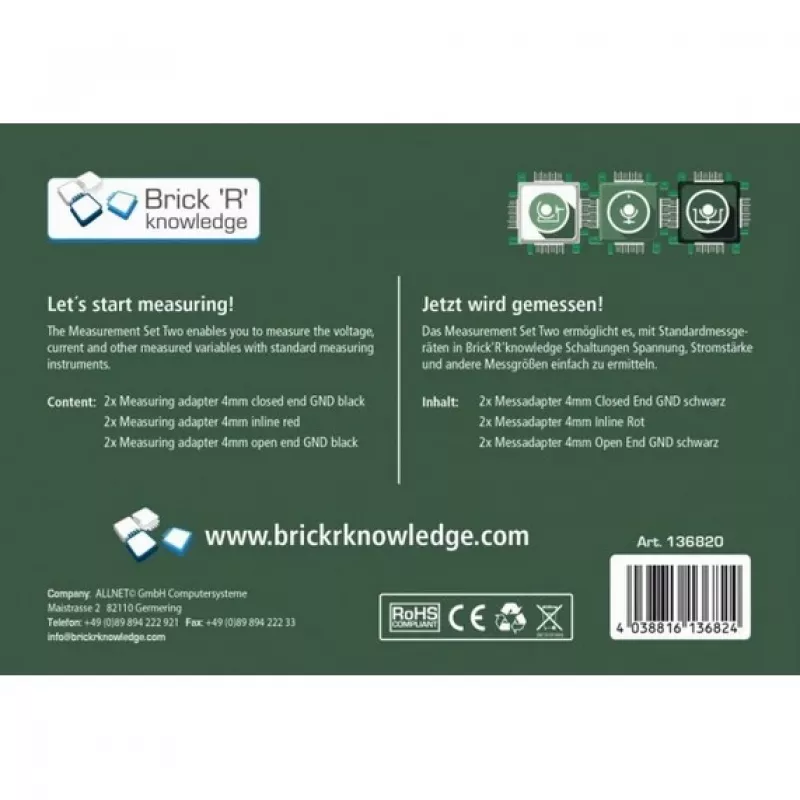 Mittasovitinsarja ALLNET ALL-BRICK-0638 yhteensopivuus Brick’R’knowledge