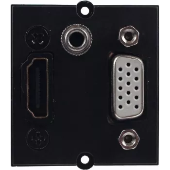Bachmann 917.226 – 0,2 m – HDMI – VGA – 3,5 mm:n liitin – HDMI – VGA – 3,5 mm:n liitin – uros – naaras – musta