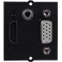Bachmann 917.226 – 0,2 m – HDMI – VGA – 3,5 mm:n liitin – HDMI – VGA – 3,5 mm:n liitin – uros – naaras – musta
