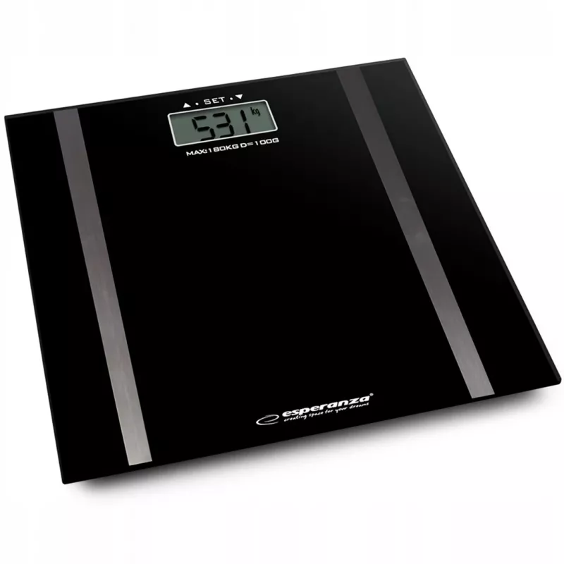 Henkilövaaka Esperanza EBS018K – elektroninen, 180 kg, musta