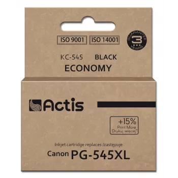 Actis KC-545 muste (korvaa Canon PG-545XL; Supreme; 15 ml; 207 sivua; musta).