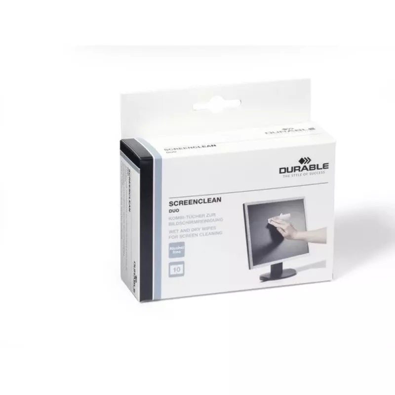 Näytönpuhdistusaine Durable SCREENCLEAN duo 5721