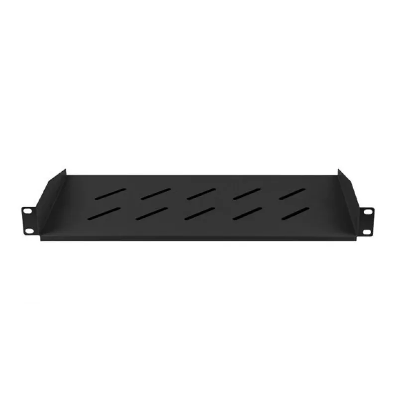 Lanberg AK-1014-B 19 tuuman hylly 1U 483x220 mm, 25 kg, musta