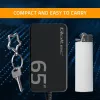 QOLTEC laturi 65W GaN Super Fast ohut PD 5-20V 3,25A USB-C