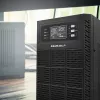 Qoltec 52284 UPS keskeytymätön virransyöttö | 10kVA | 10000W | tehokerroin 1,0 | LCD | EPO | USB | Online