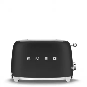Leivänpaahdin Smeg 50's Style TSF01BLMEU 2 viipaletta musta ruostumaton teräs