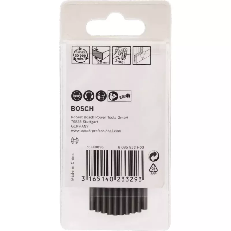 Leikkuupora Bosch 2608620201 3,2 mm Rotocut-jyrsimelle — 10 kpl