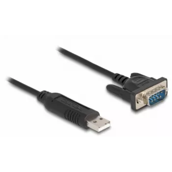 DeLOCK USB 2.0 -sarjaporttisovitin RS-232 50 cm FTDI musta