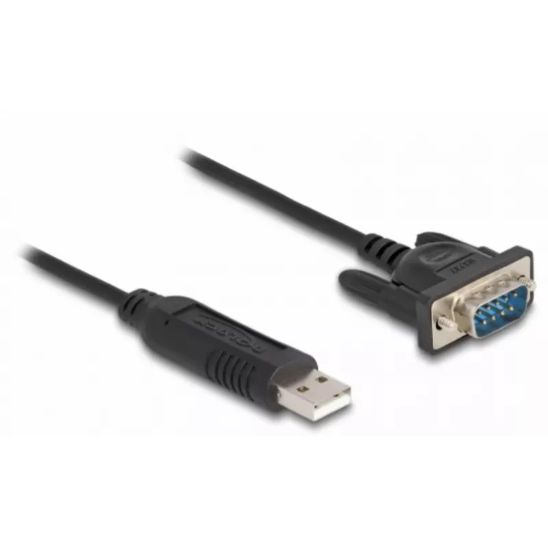 DeLOCK USB 2.0 -sarjaporttisovitin RS-232 50 cm FTDI musta