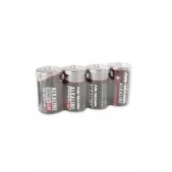 ANSMANN 5015581 punaiset alkali-paristot, Mono (D), 4 kpl:n pakkaus