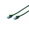 Verkkokaapeli Digitus CAT 5e SF/UTP 1m vihreä RJ-45