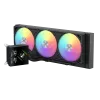 Gamemax CPU-nestekühler | GLACIER 360 LCD BK | Intel, AMD