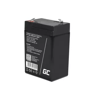 UPS-akku Green Cell AGM15, 6 V, 4 Ah, sinetöity lyijyakku (VRLA), musta, 680 g