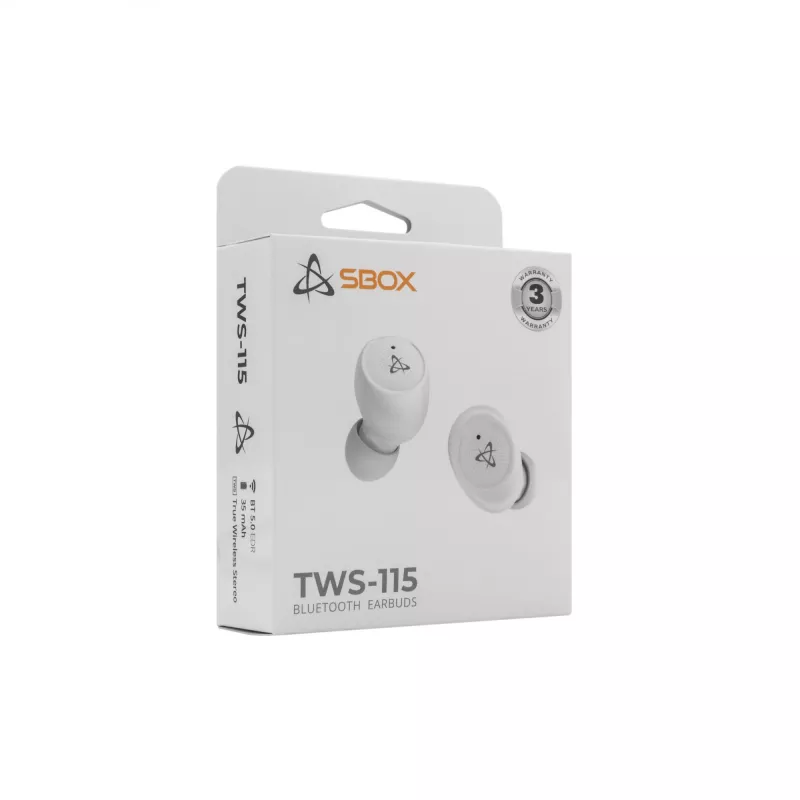 Kuulokkeet SBOX EB-TWS115 valkoinen