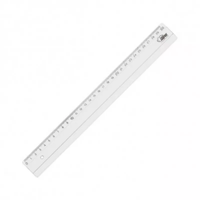 Viivain Forpus, muovi, läpinäkyvä, 30 cm 1225-023