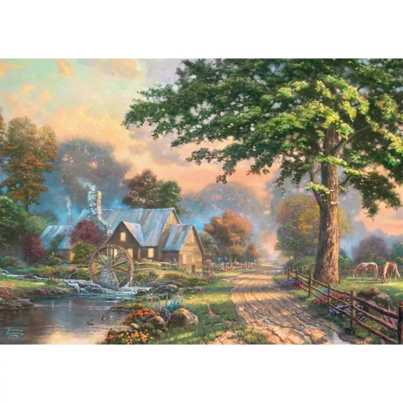 schmidt spiele 59797 puupalapeli Thomas Kinkade Studios 1000 palaa, puupalat